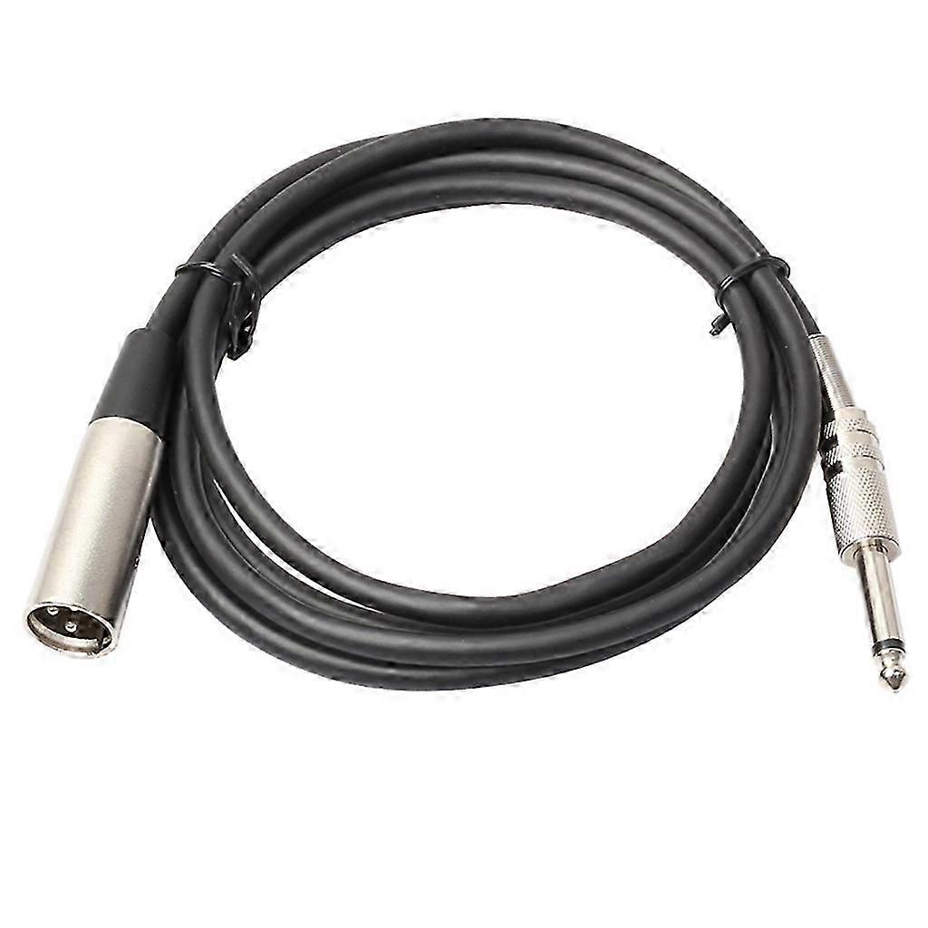 3Pin XLR to 1/4" 6.35mm XLR M/M Plug Microphone Adapter Cable Cord 6ft