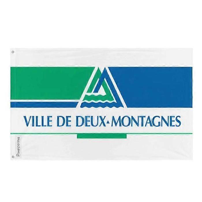 Two-Mountains Flag – 90 x 150 cm – Polyester – Iron Grommets – Durable