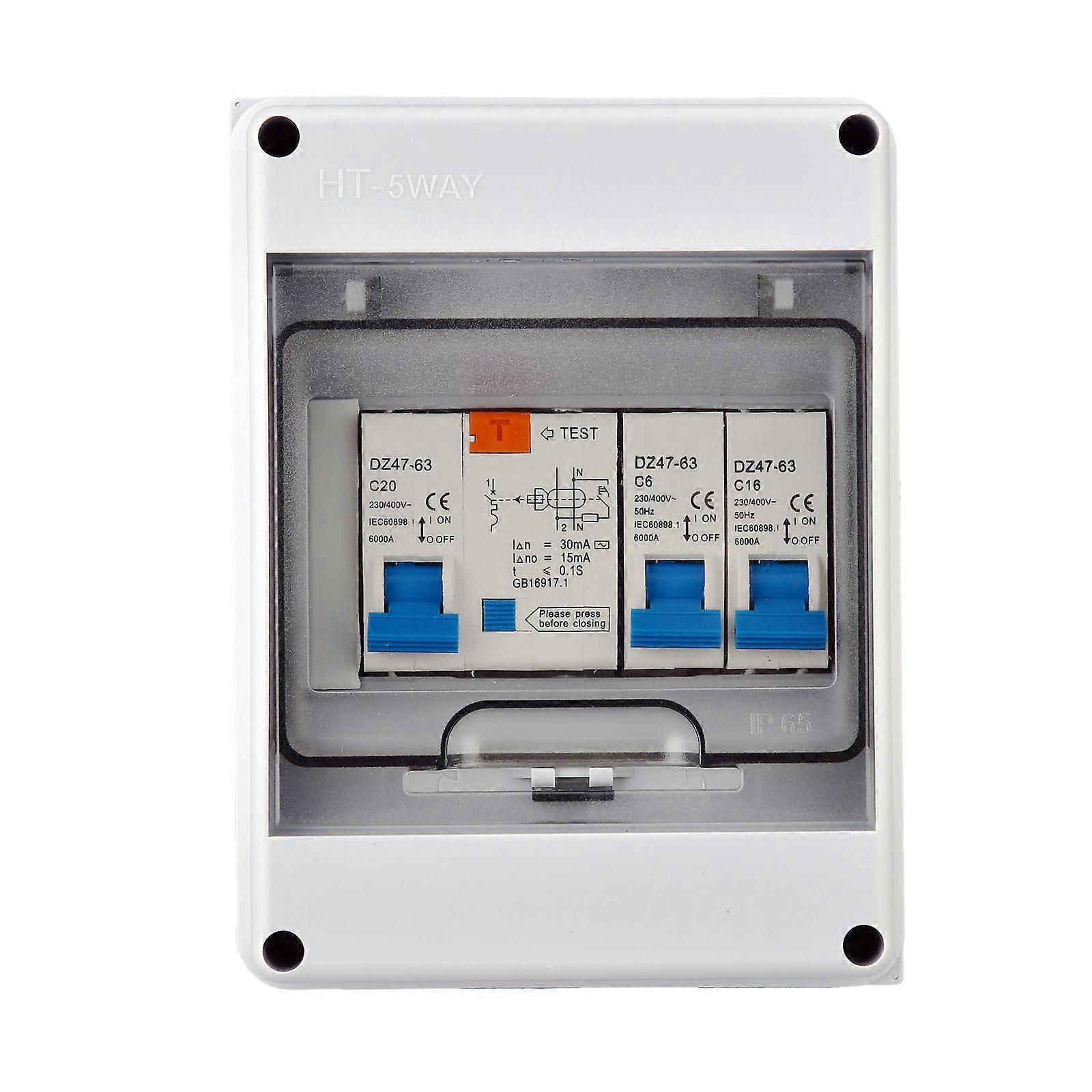 Waterproof Electrical Distribution Box With Circuit Breaker Surfaces Mounted Protections Box Plastic Junction Wire Box