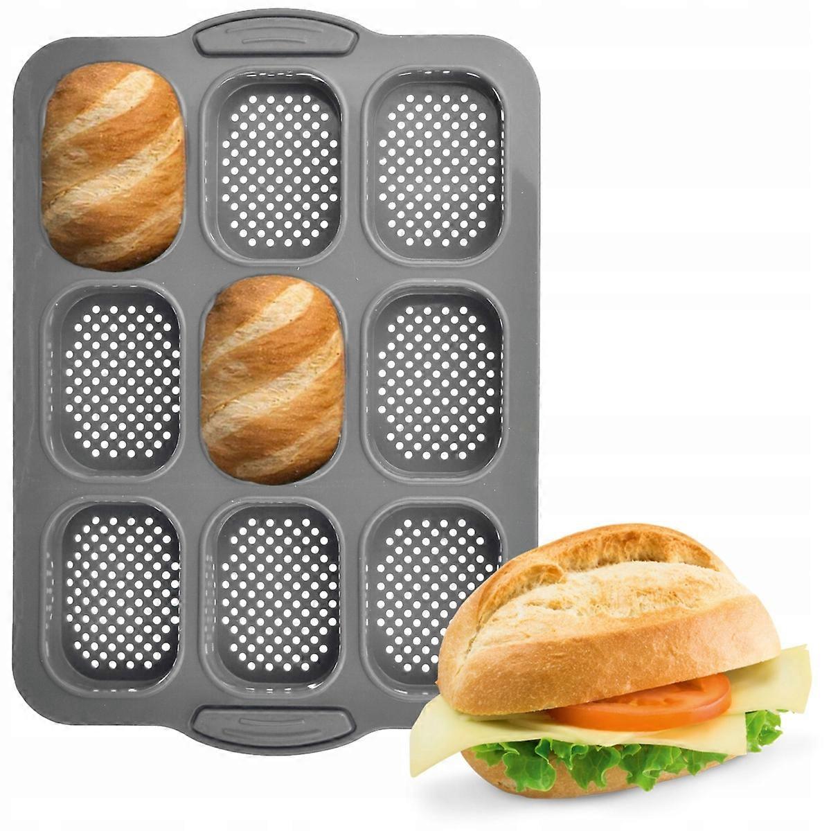 Silikon Backform 4 Stück Mini Bun Brunbeste 23,5 x 33,5cm