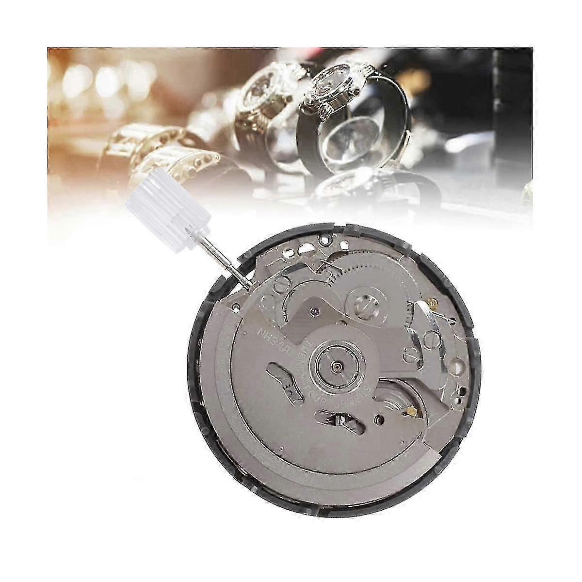 Nh34/nh34a Movement+movement Handle+time Wheel Spring 4-pin High-precision Automatic Mechanical Wat