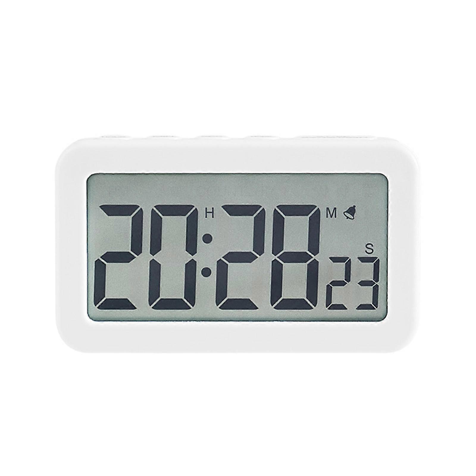 Portable Digital Alarm Clock Suitable for Home, Offices, and Kitchen Use Fashionable Bedroom Digital Alarm Clock  White