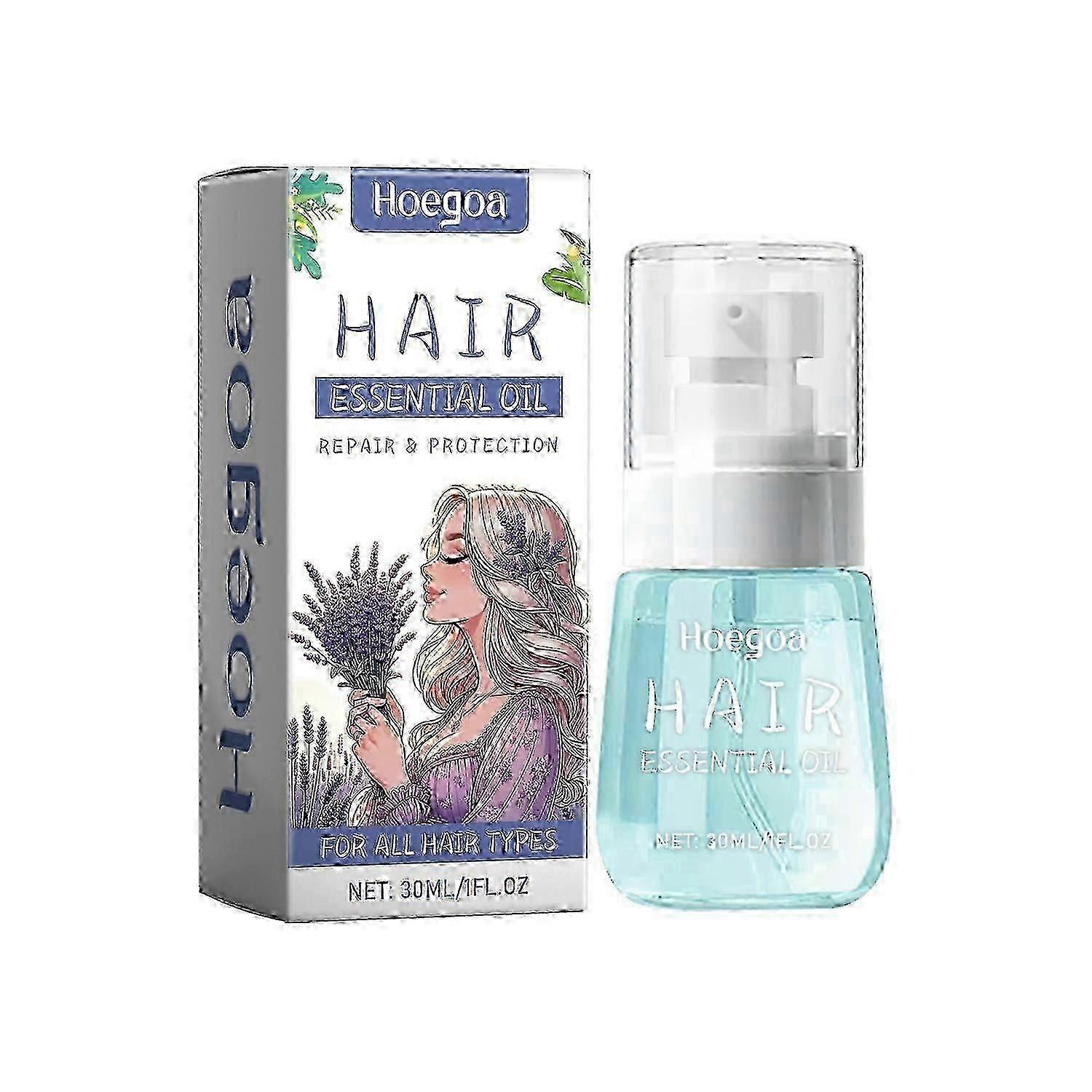 Hoegoa Hair Essential Oil, Scalp Massage Moisturizes And Softness To Prevent Strong And Thick Hair
