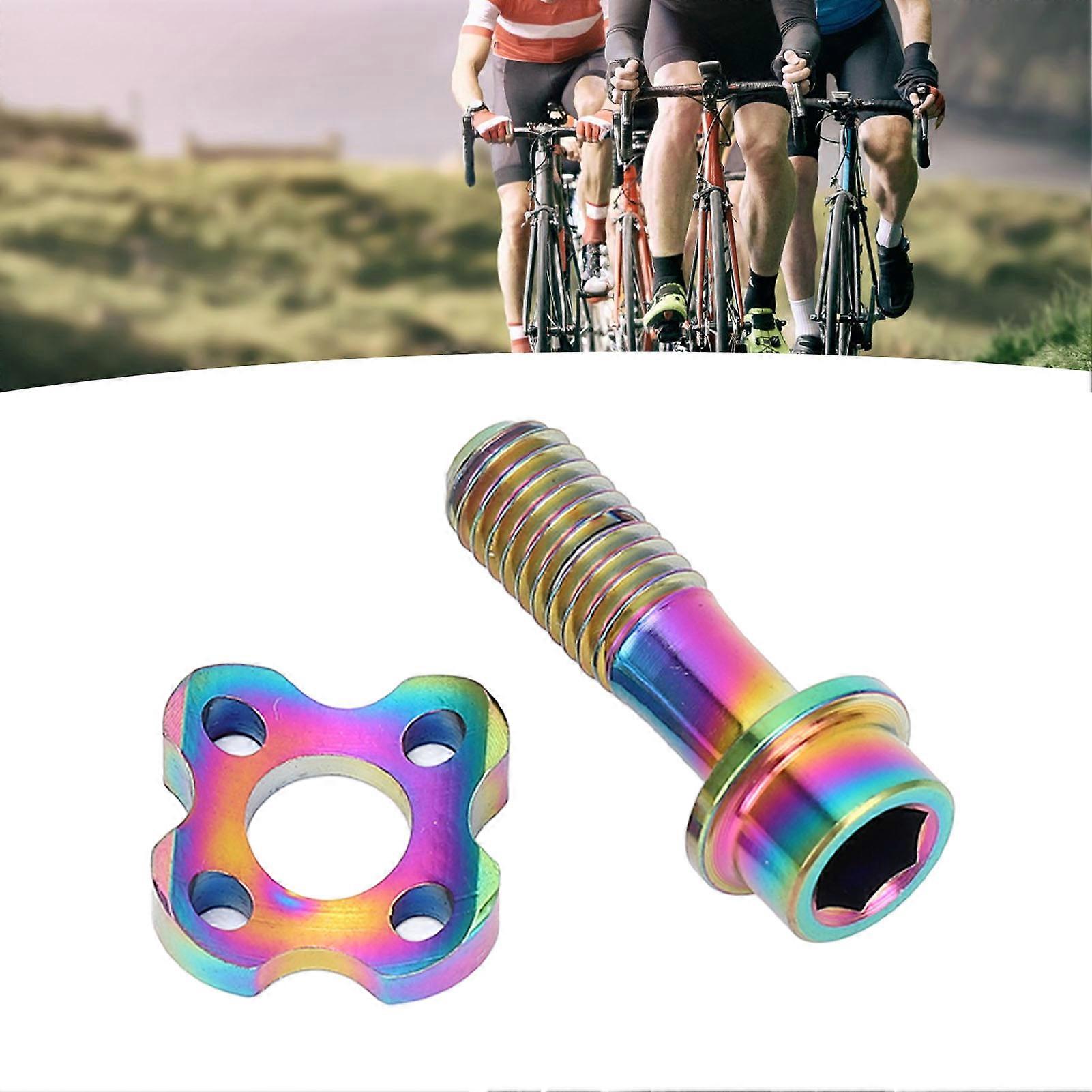 Cycle Front Derailleur Screw Washer Set Ti Alloy Derailleur Fixing Screw with Curve Washer 