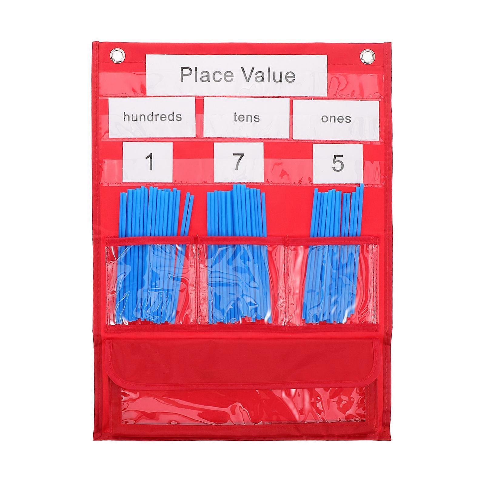 Counting Pocket Chart   Portable Educational Tool for Sorting, Graphing & Classroom Learning   Ideal for Home & School Use