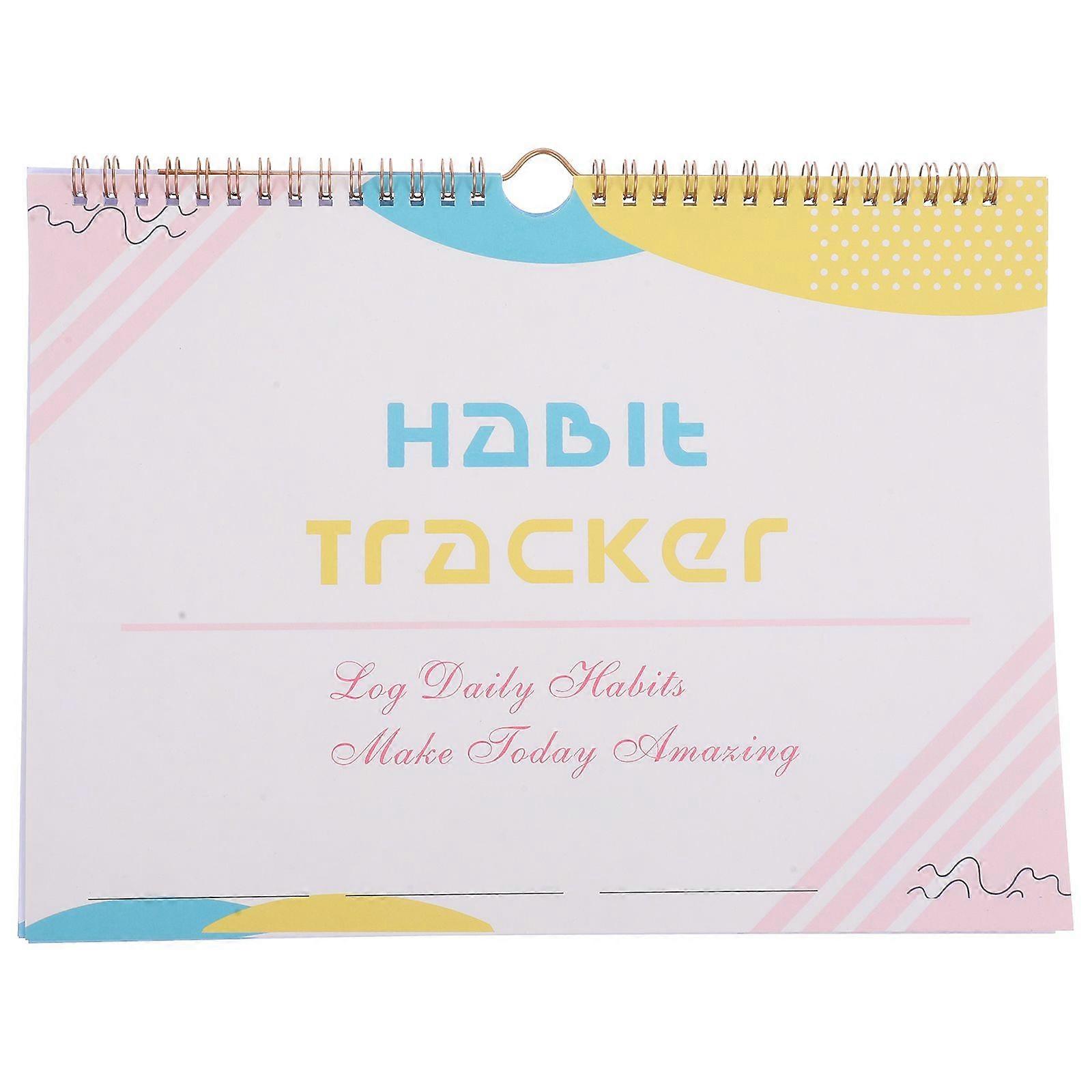 No Date Habit Tracker Calendar English Planner Goal Tracker Workout Calendar Habit Tracker