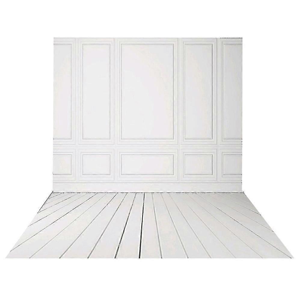 スタジオ写真撮影用の白いレンガの壁と木製の床を備えた3x5ftビニール結婚式の写真の背景