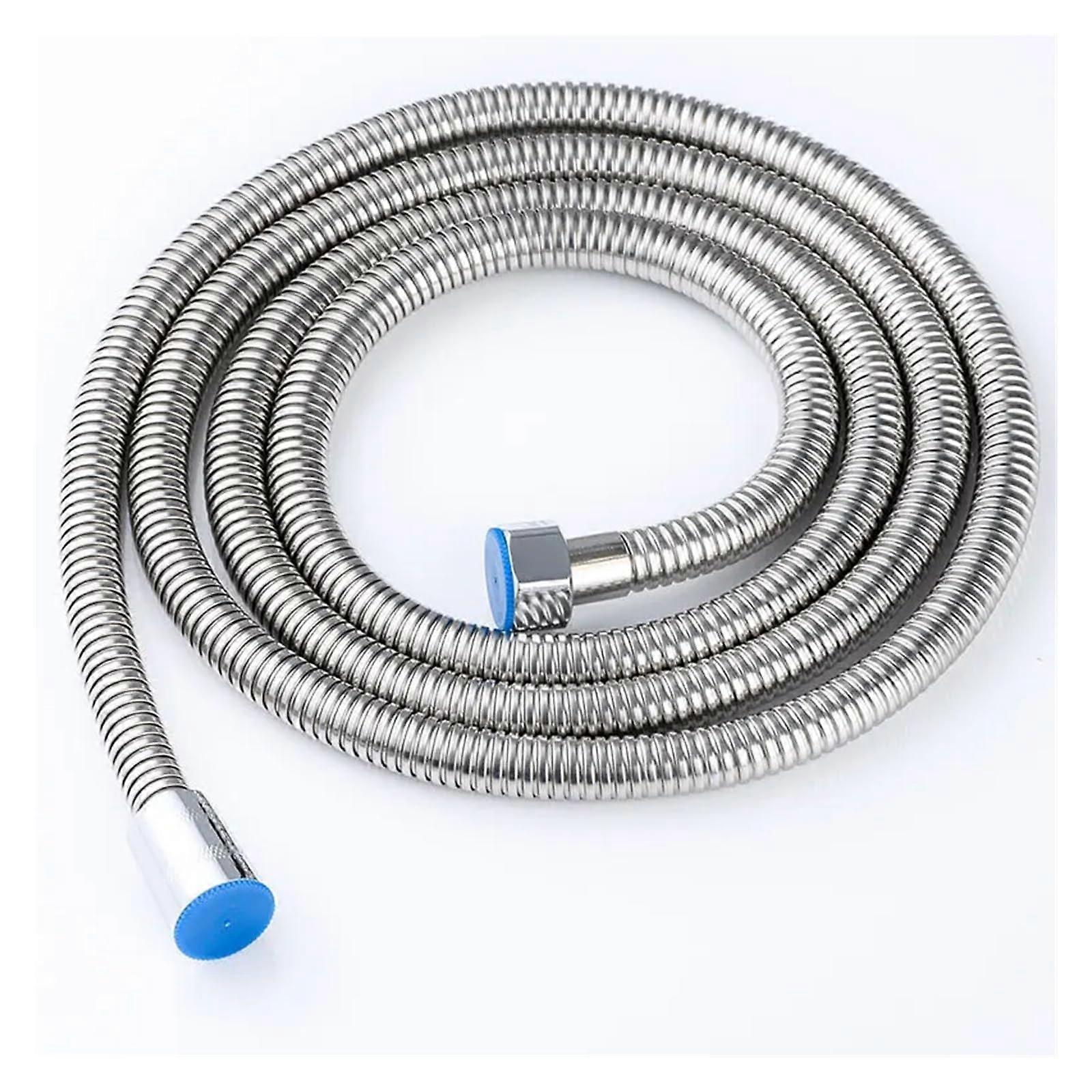 GUYTRM 1.5/2 m Black SUS 304 Flexible Shower Hose Bathroom Accessories 2m Sliver