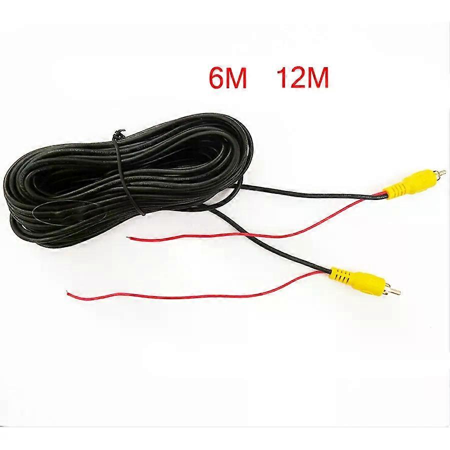 12M or 6M Car RCA Reversing Camera Video Cable With Spcial Reversing/Backup Detecting Wire