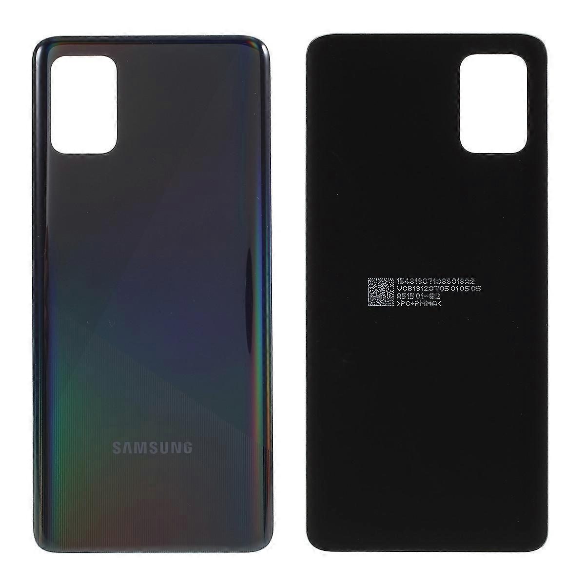 Boîtier de batterie arrière d1Q OEM pour Samsung Galaxy A51 A515 sans autocollant Y8t - Noir Bleu