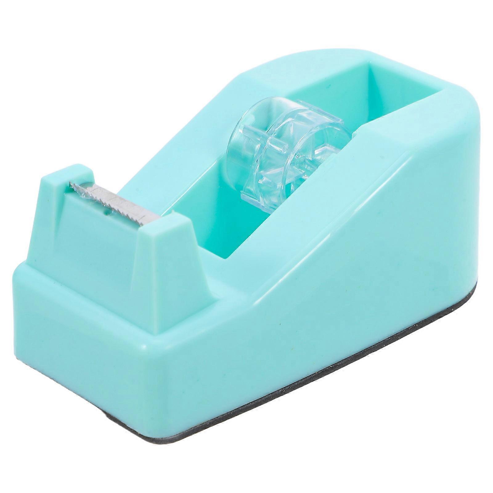 Plastic Tape Dispenser Efficient Work Macaron Color Design Office Use 1Pcs