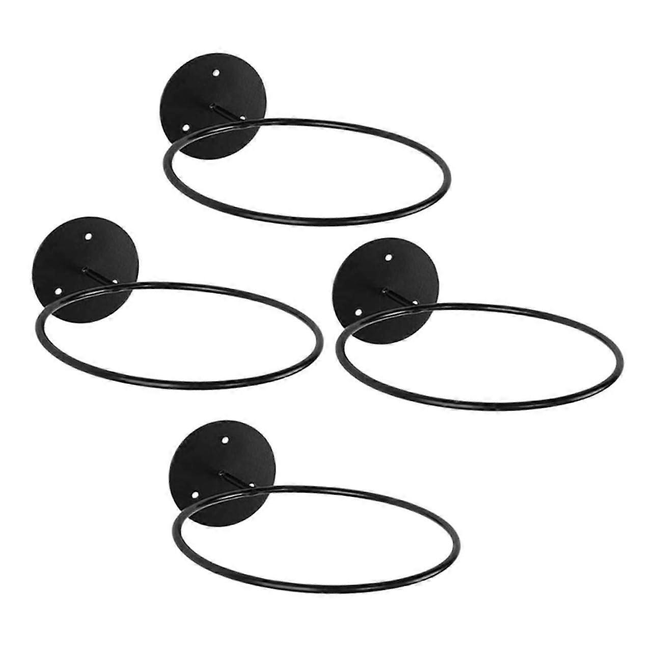 4 pieces wallmounted partial ball rack stable basketball and football holder ball storage for shops durable and spacesaving