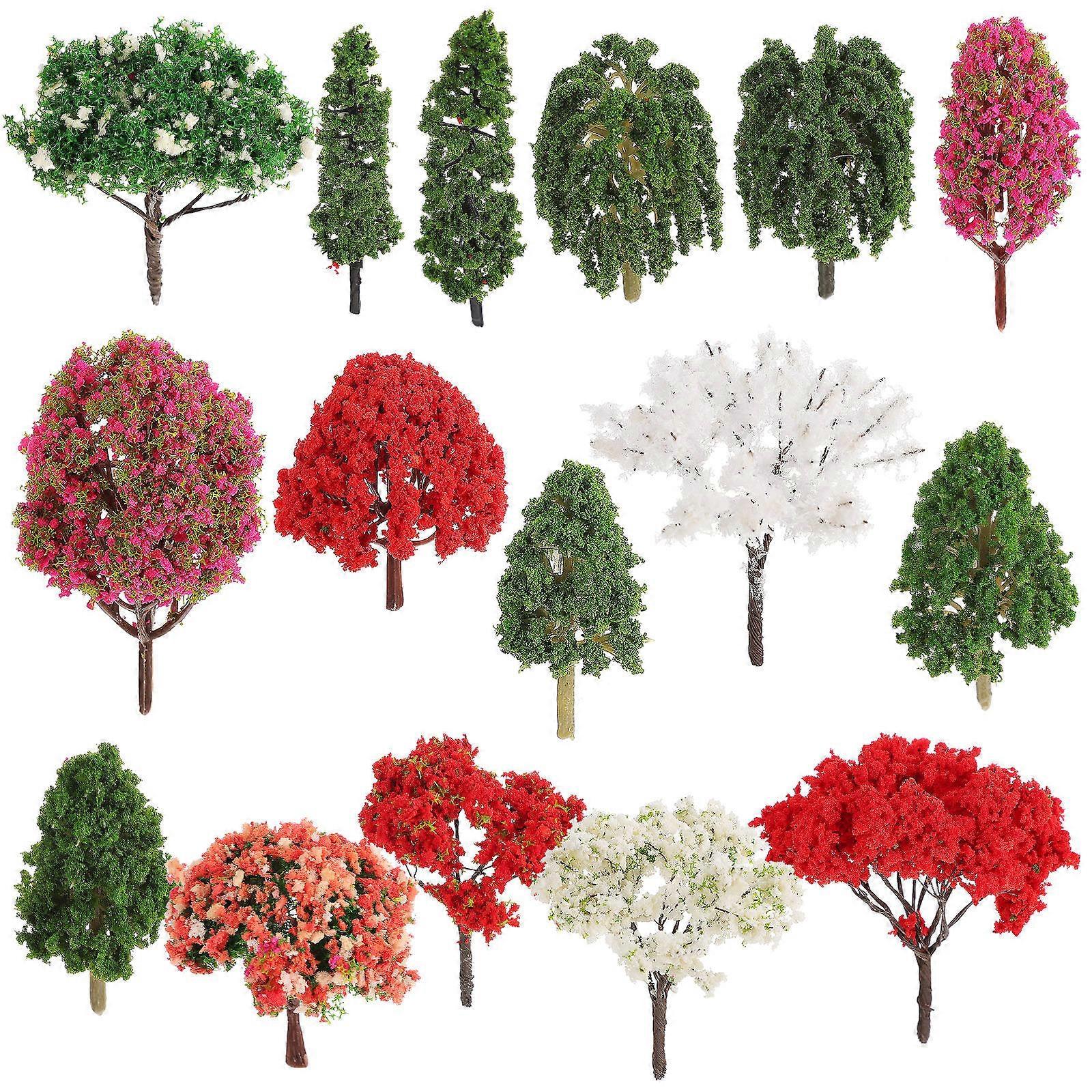 Here's a polished and engaging product description for your **16 Pcs Mini Trees Model**:

 

**16 Pcs Mini Artificial Trees – Perfect for Crafts,