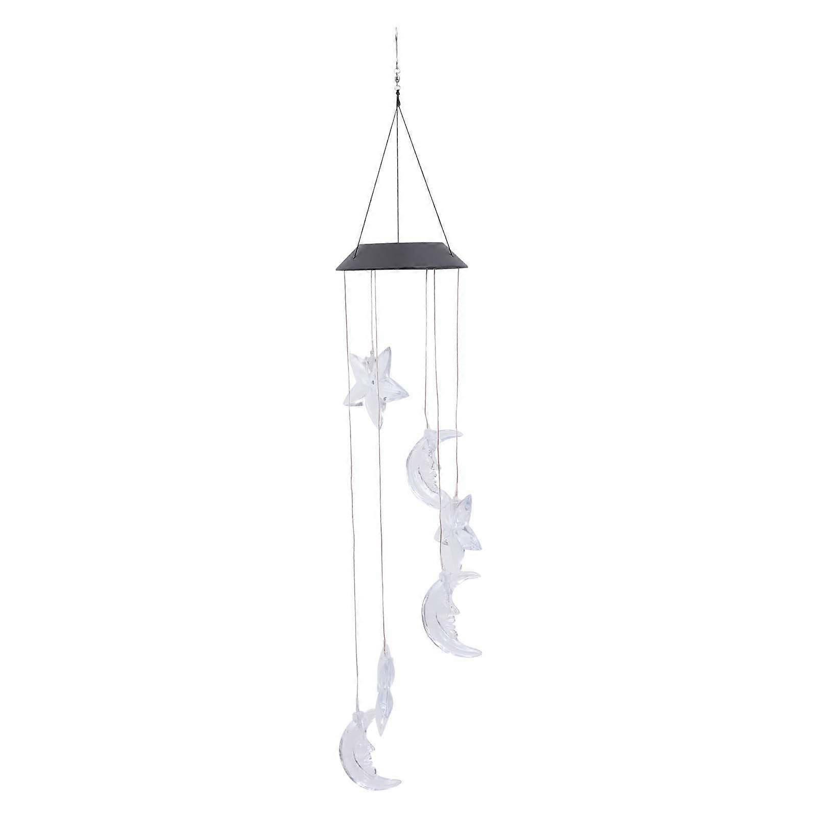 Wind Chime Lamp Solar Charging Color Changing Solar-powered Light For Night Illumination 1Pcs