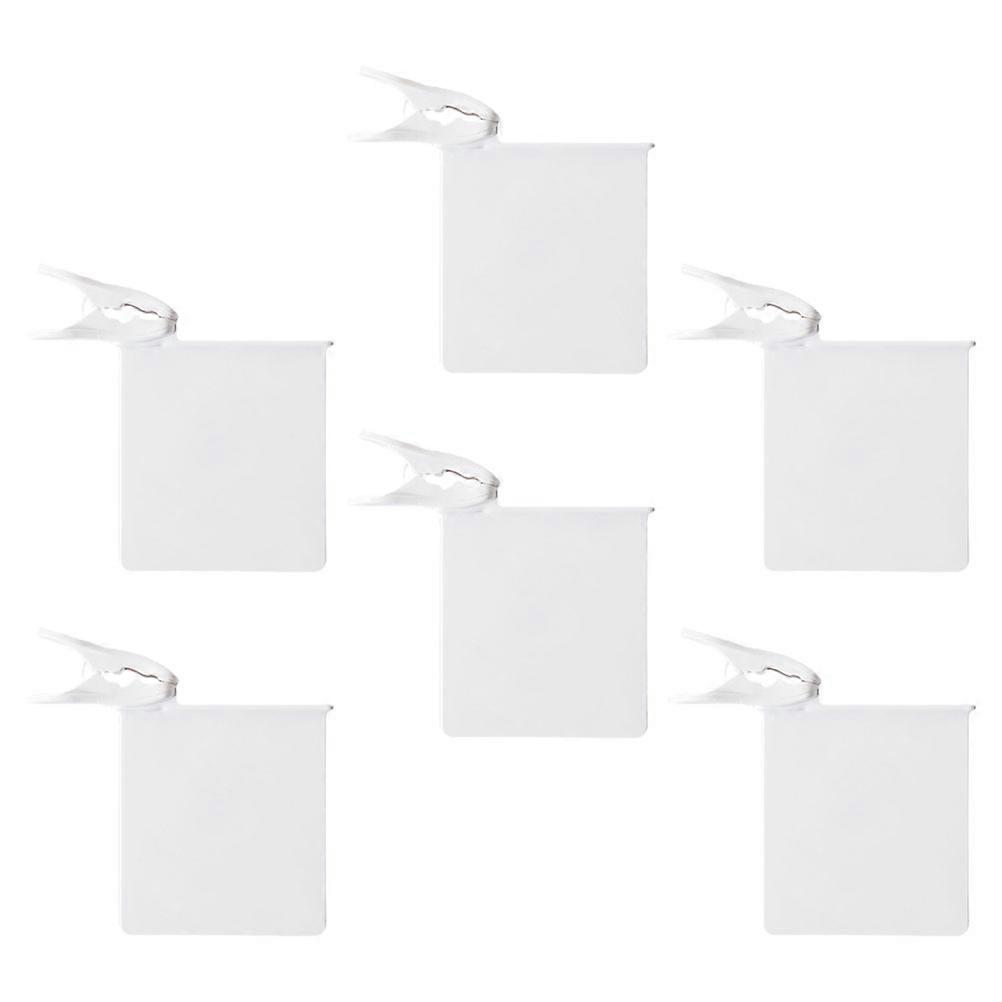 White Multifunction Refrigerator Storage Clips for Home Use Made of ABS Material 6 Pieces