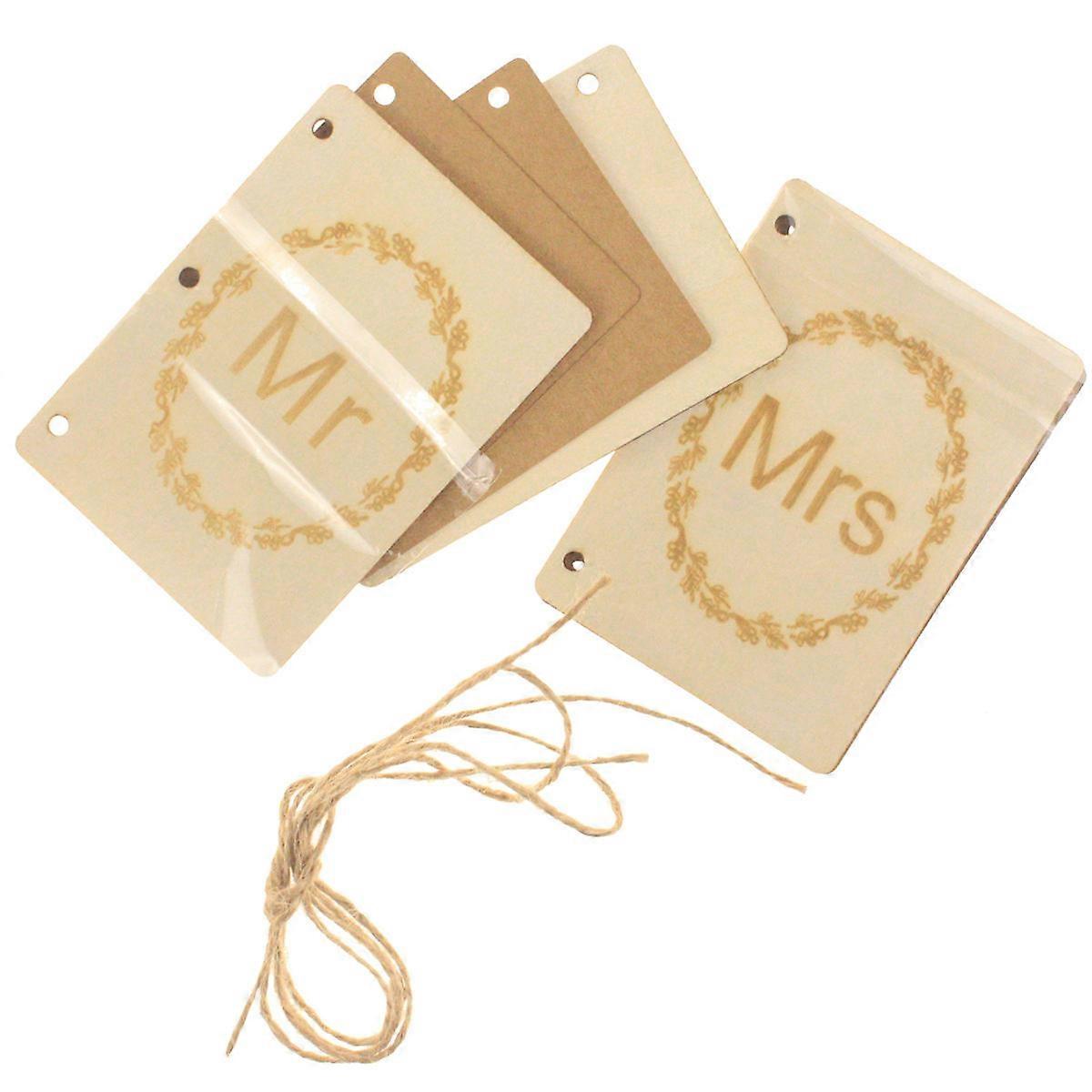 Writing Vows Keepsake Wedding Vow Books Wooden Rectangular Shape Bridal Notebook Party Supply 4Pcs