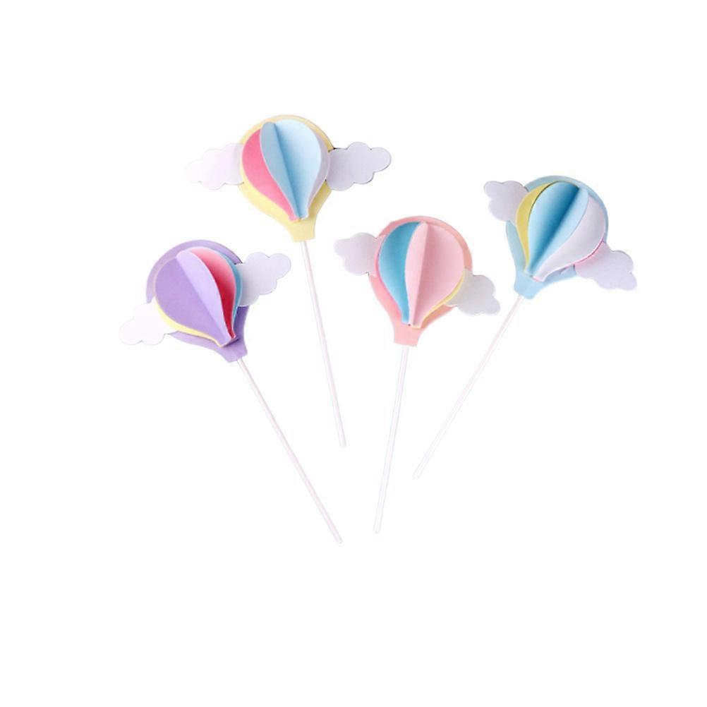 クラウドトッパークリエイティブケーキトッパーバースデーパーティー用ブルーカラー4個