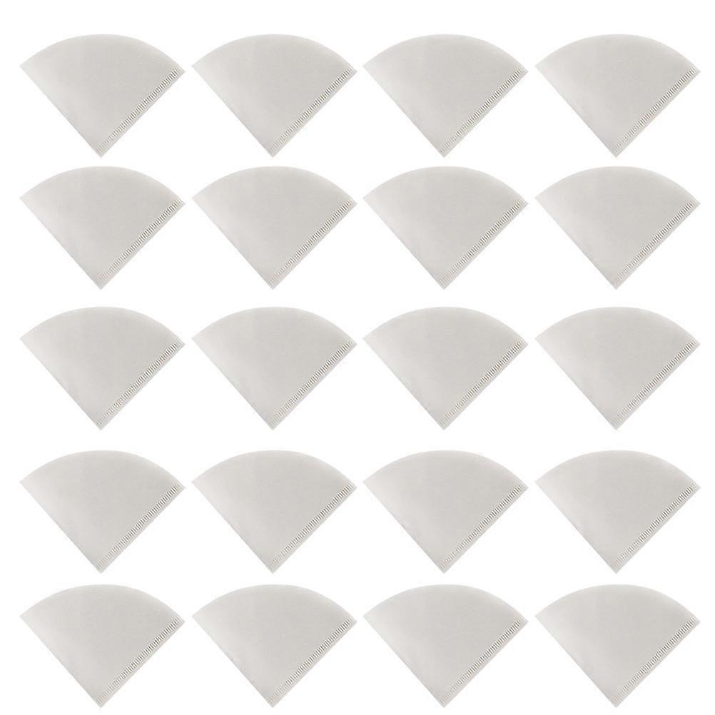 Drip Coffee Filters V02 Medium Flow Rate For Brewing Coffee 17.2x12.2cm White Color 50Set