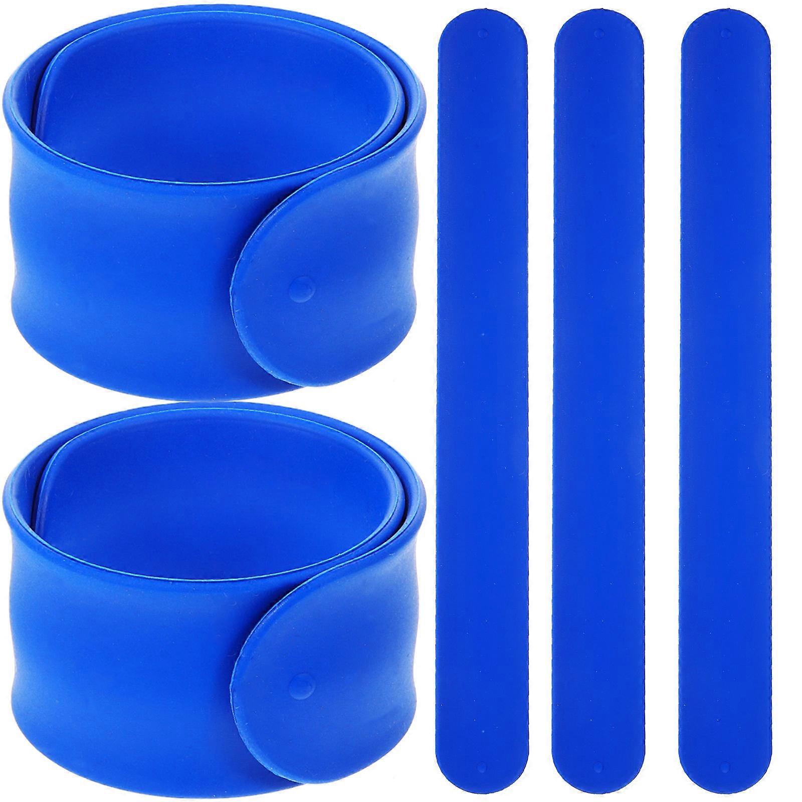 Silicone Slap Bracelets 5 Pack Solid Color Wristbands for Birthdays, Parties, and Events Fun, Flexible, and Easy to Wear
