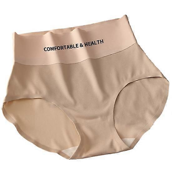 Women Underpants Elastic Contrast Color High Waist Seamless Patchwork Butt-lifted Anti-septic Thin Breathable Lady Panties Female