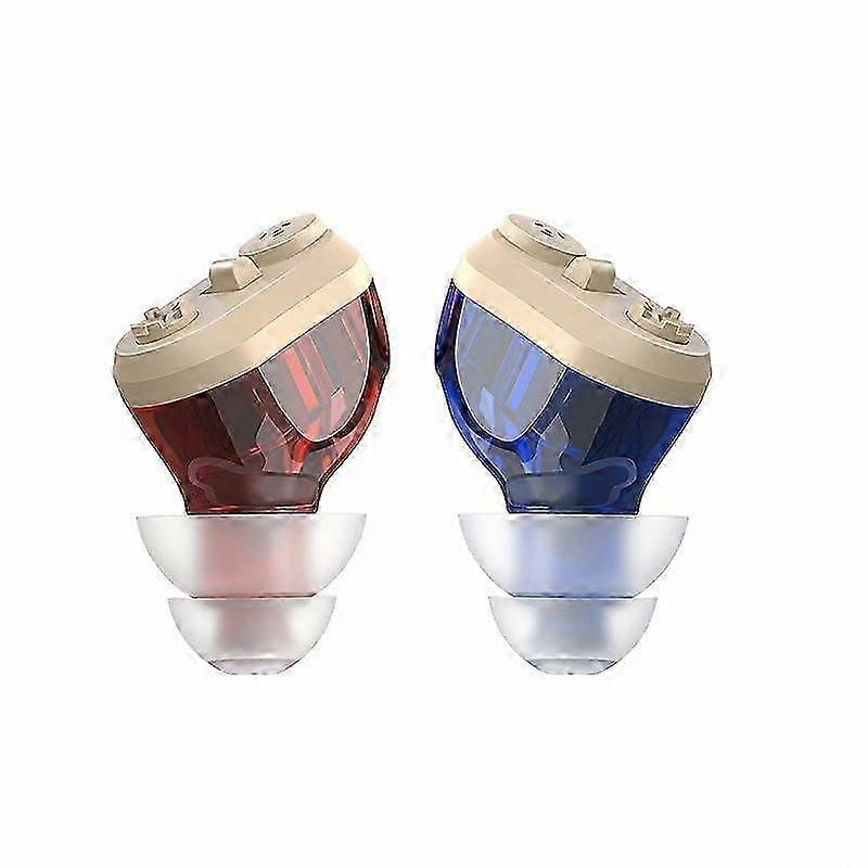 Rechargeable Hearing Aid Invisible Mini Ear Amplifier with Intelligent Noise Reduction 1pair