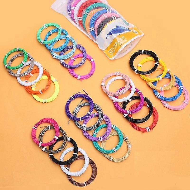 Accessories for printing pen Low temperature three-dimensional graffiti brush material (random color 10 rolls total 50 meters)