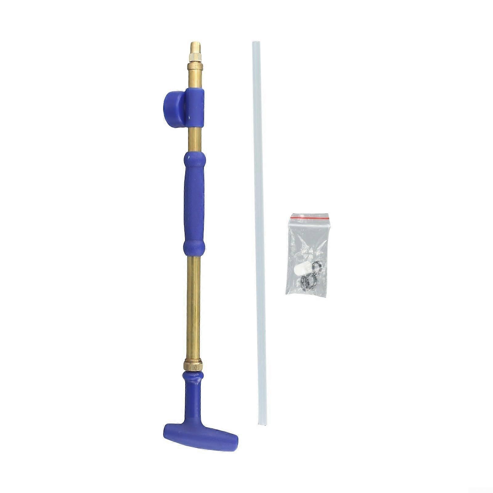 Manual spray pump for the garden with adjustable nozzle and compatible with beverage bottles (A)