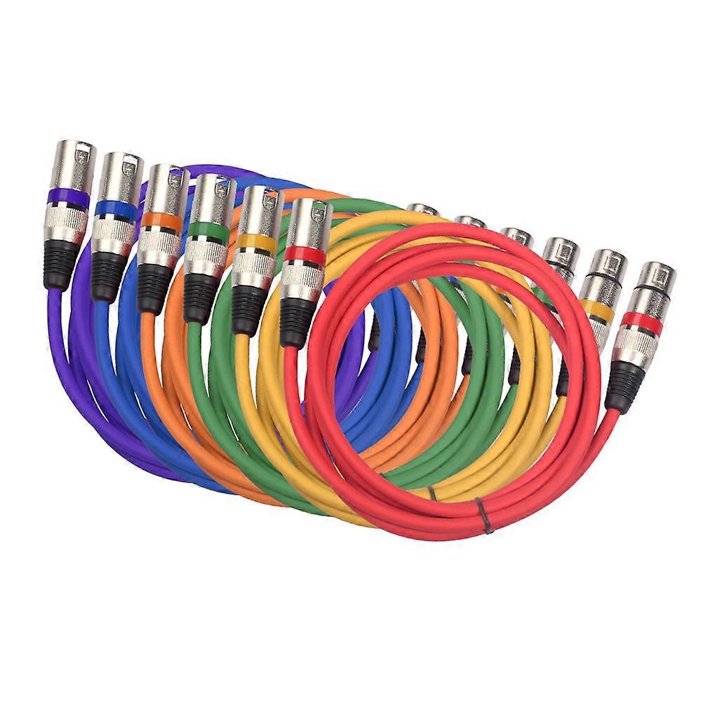 XLR Audio Cable XLR Male to XLR Female Audio Extension Cable Headphone Amplifier Oxygen Free Copper Silver Plated Copper 6Set