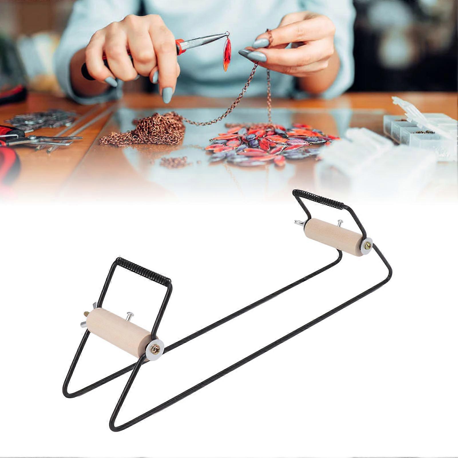 metallperlevev DIY perlevev maskin for perlearmbånd halskjeder belter smykker svart 