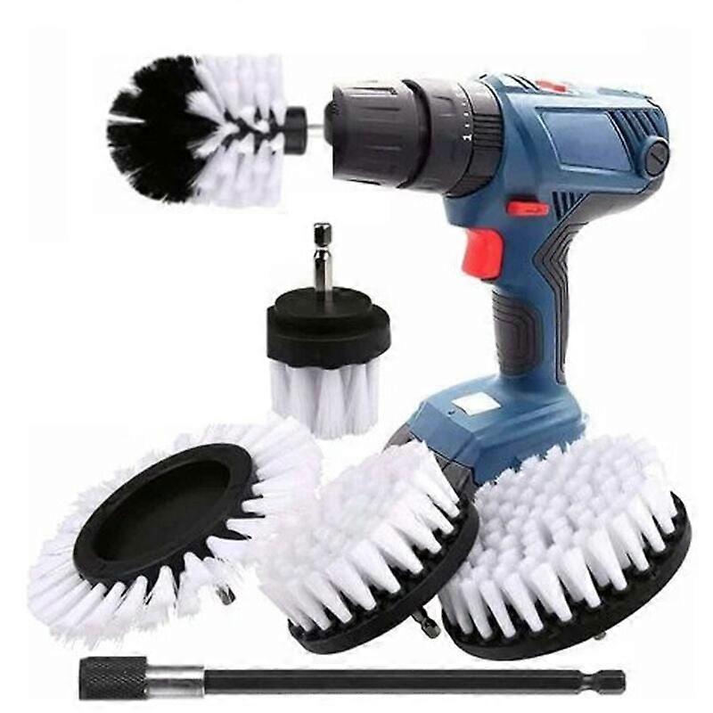 5-piece Drill Cleaning Brush, Car Drill Brush, (without drill bit)