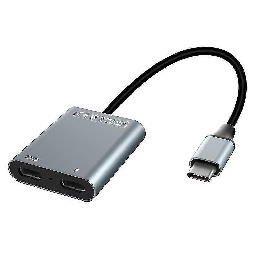 Type A HC443 USB-C Hub PD100W Data Transfer Adapter for Compatible AR Glasses/Mobile Phones/Tablets