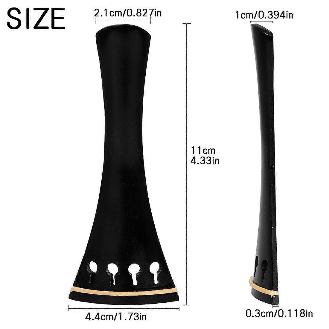 Tailpiece For Full Violin: 4/4 Wood String Panel With Precision Tuning - Solid Wood Tailpiece For Replacement Performance