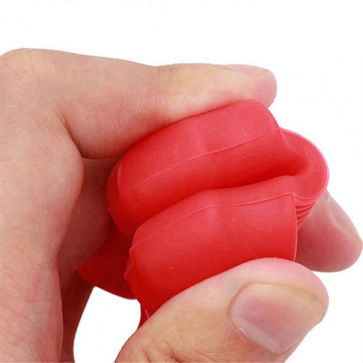 Ergonomic Silicone Pulls for Removing Obstacles with Hanging Buttons in Red