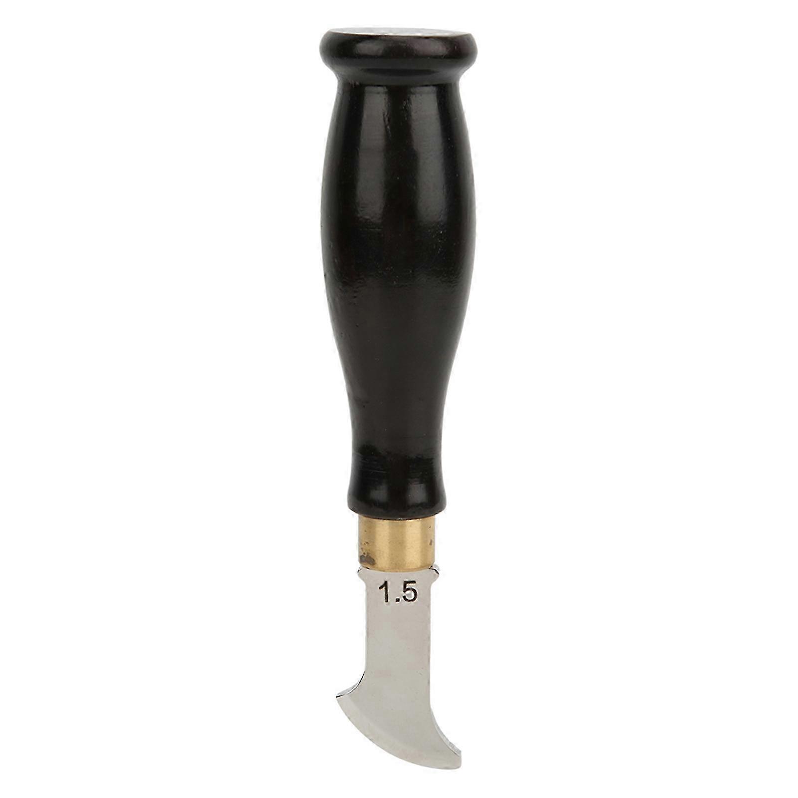 Fan Shaped Edge Creaser Leather Edge Marking Tool with Sandalwood Handle (1.5m)