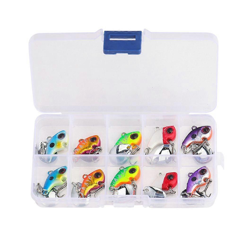 10Pcs Angelköder Köder Sinkende Köder Angellöffel Zander Jigging Köder