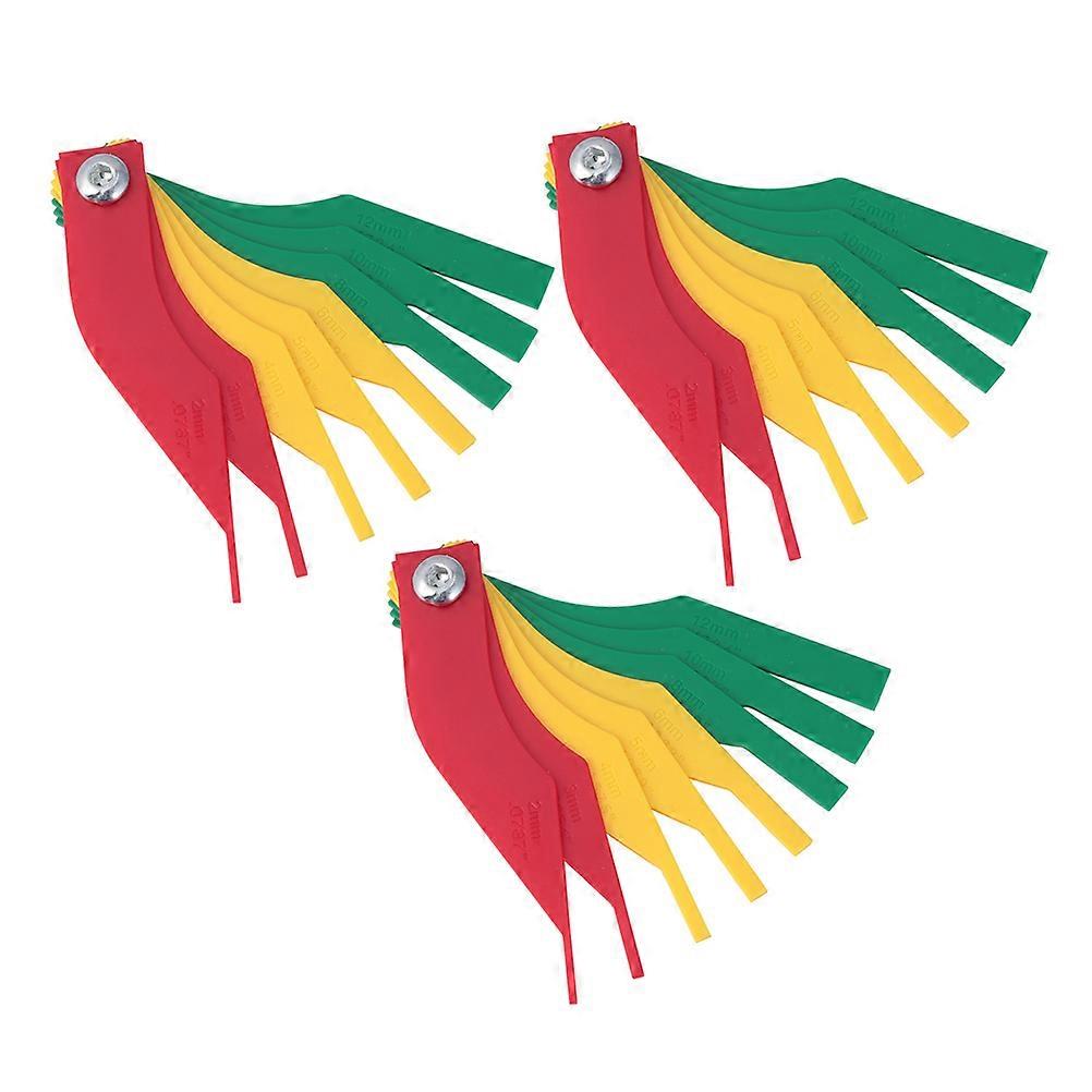 Brake Gauge Measure Tool for Measuring Use 3Pcs Brake Pad Thickness Gauge Set