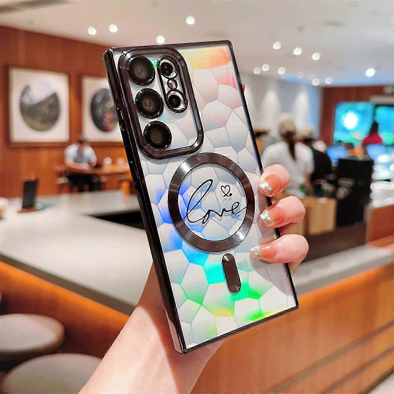 Samsung Galaxy S24 Kılıf için Manyetik, Yumuşak Kaplama Kılıf MagSafe ile Uyumlu Darbeye Dayanıklı Kapak Kadınlar için Kız