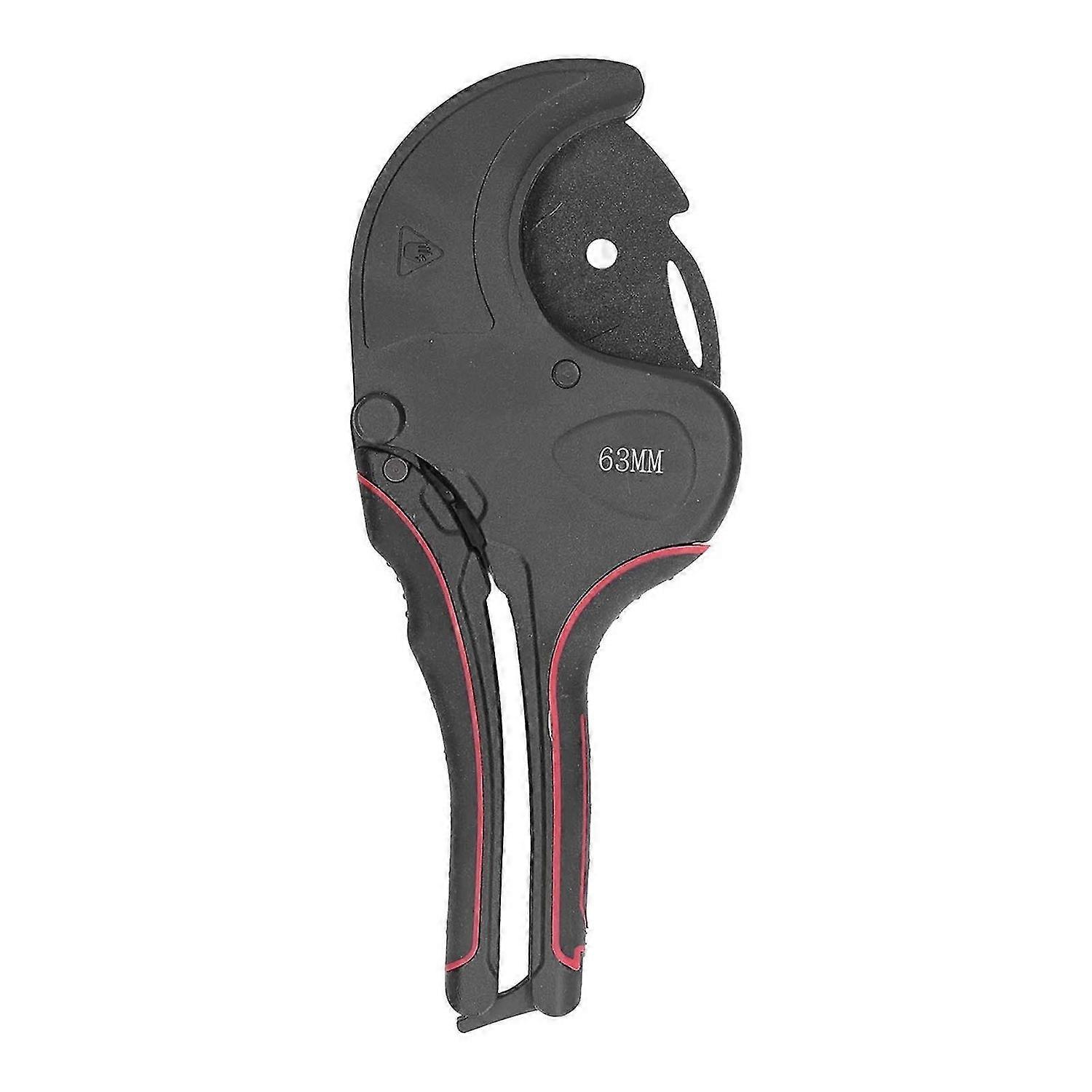 PVC Pipe Cutter Ratchet Action Self Locking Replaceable Blade Tubing Scissors for CPVC PEX Rubber Hose 0-63