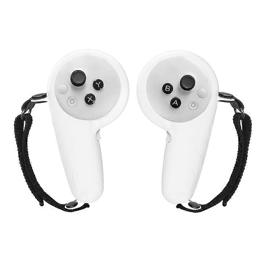 For Pico4 Ultra Grip Cover Silicone Protective Case Drop-proof Bump VR Glasses Accessories (Transparent White)