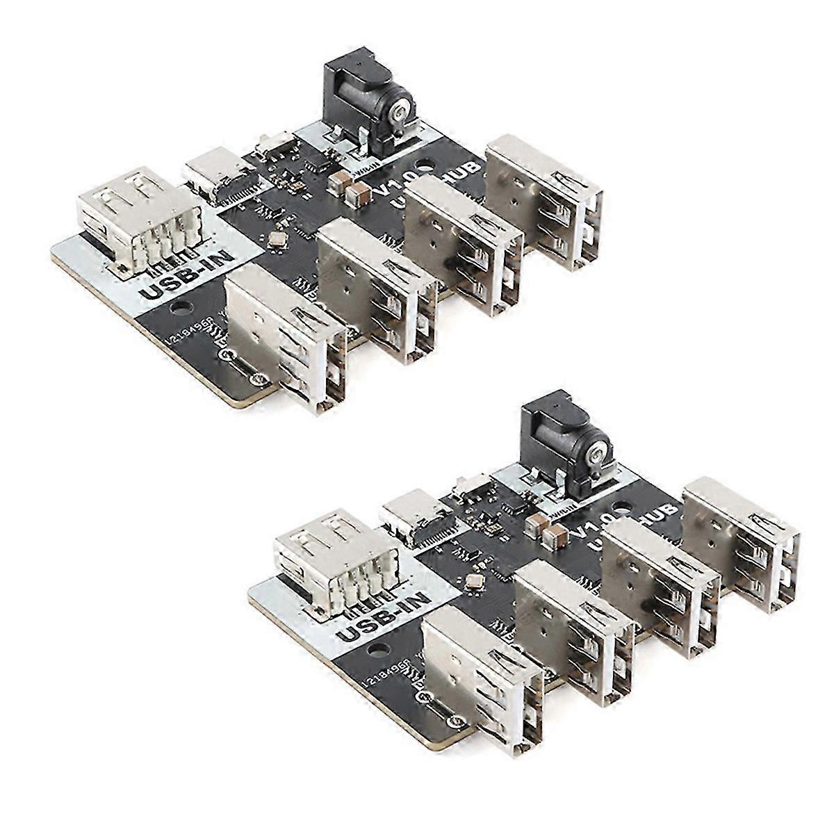 Conector USB CH334 de 2 peças, módulo hub, 4 interfaces, hub USB 2.0