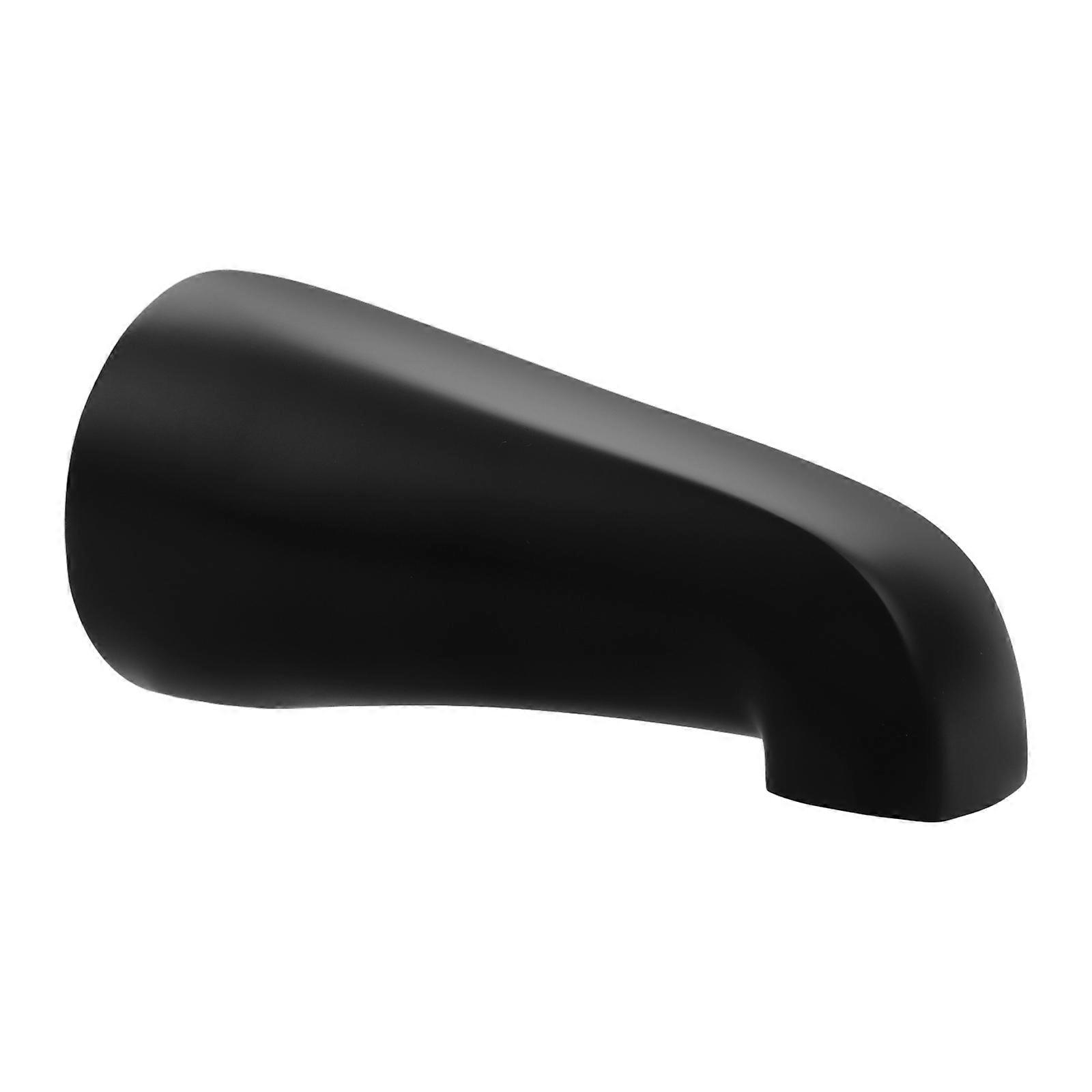 Metal Bathtub Spout Durable Bath Spout Black Color Water Temperature Adjustment 13.00X6.30X6.30CM 1Set