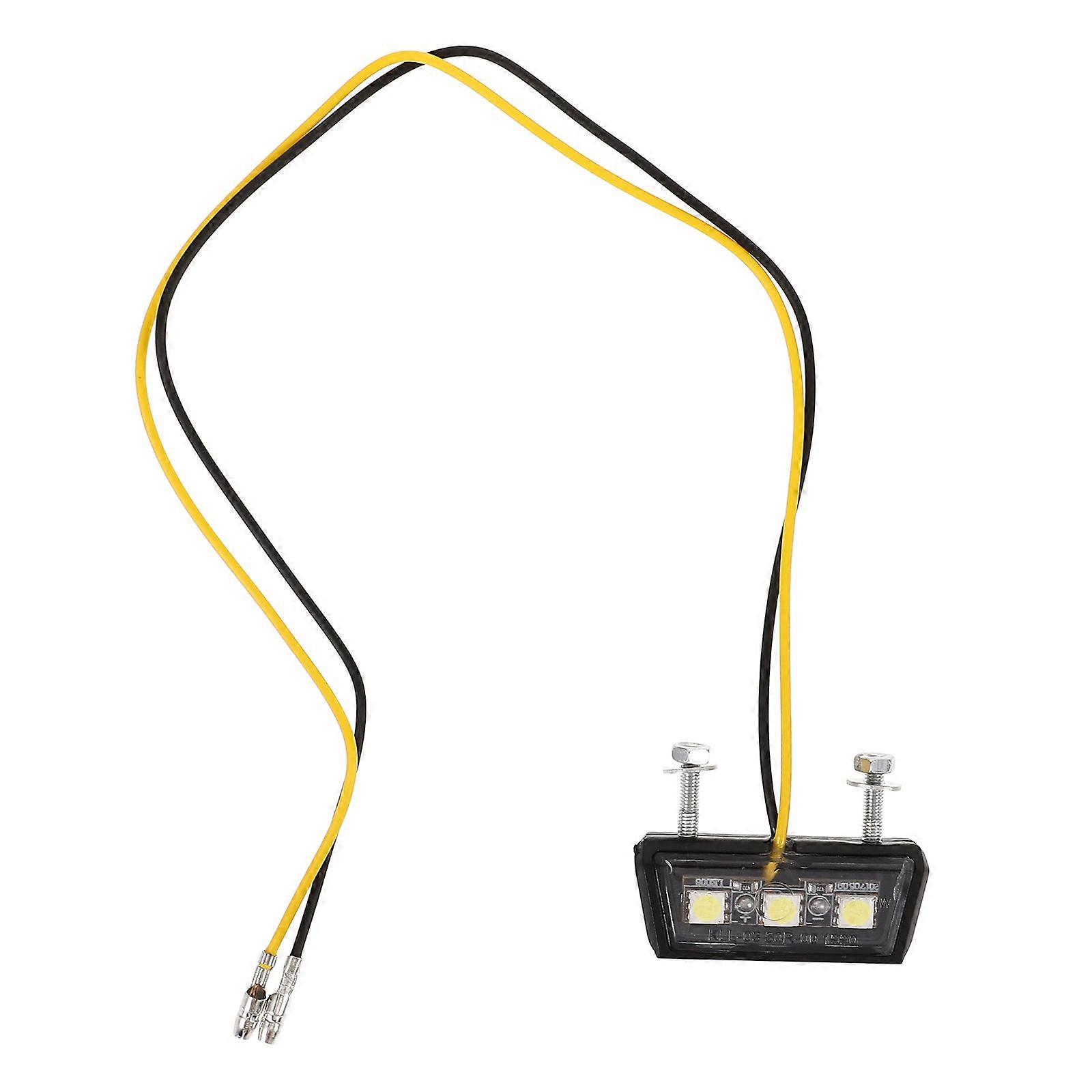 Compact Motorcycle License Plate Light Tail Light for Enhanced Night Visibility Easy Installation