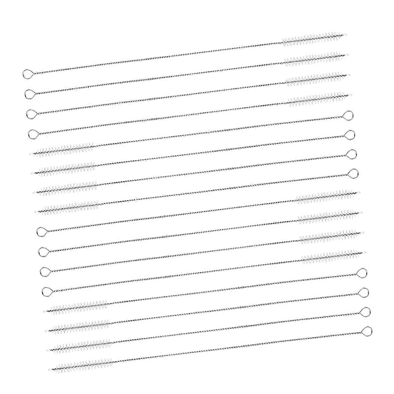 Straw Cleaning Brush Set - Stainless Steel Pipe Cleaner for Drinking Straws and Water Bottles - Pack of 16