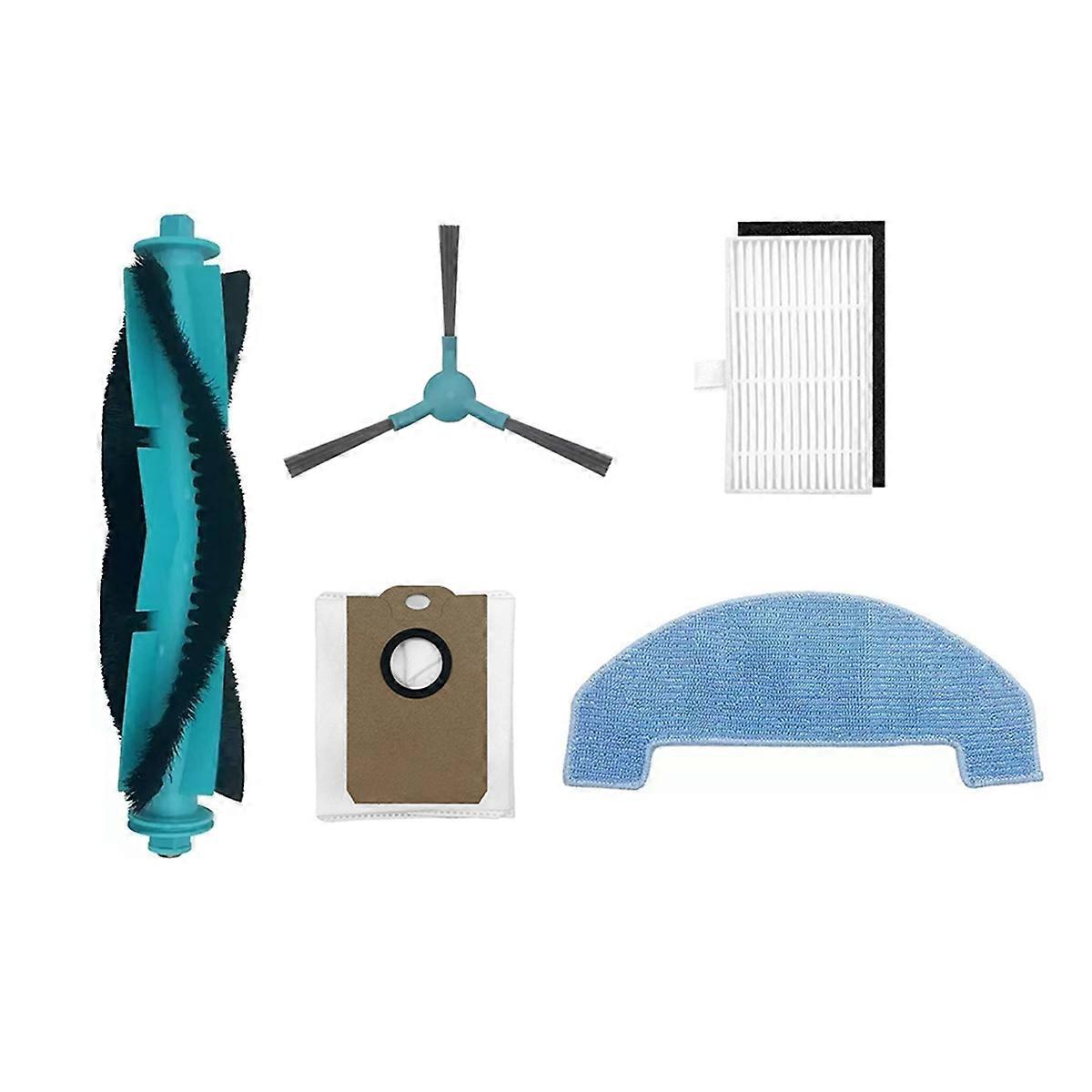 5PCS Main Brush Dust Bag Side Brush Mop Cloth Filter for MONSGA MS1 MAX Robot Vacuum Vacuum Cleaner