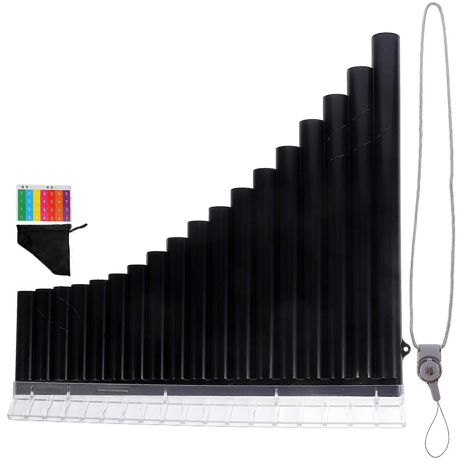 Professional Pipe C Key Pan Flute for Beginners – Lightweight Portable Woodwind Instrument with Clear Melodious Sound and Smooth Polished Surface for