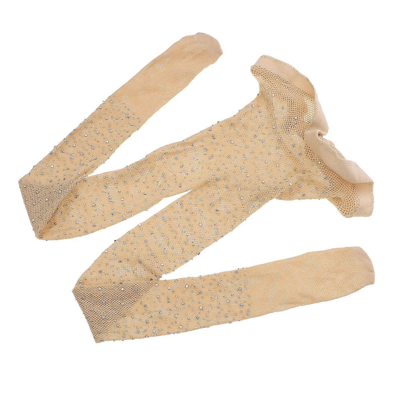 Women Hold-up Stockings Pair Sparkle Mesh Sock Net Sock Cotton Material Taking Photos 1Pair