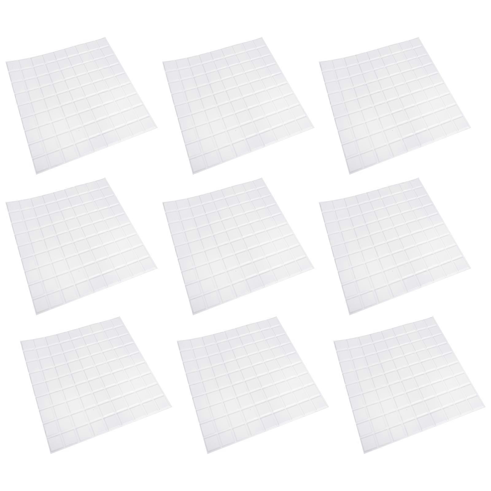 Self-Adhesive Wall Stickers Tile Stickers Oil-Resistant Yellowing-Resistant Modern Kitchen Courtyard Decor Square White 30x30cm 10Pcs