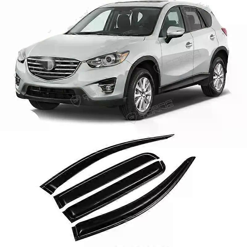 4Pcs/Set Car Window Wind Deflectors Tinted Awning Shield Rain Sun Snow Shelters For Mazda CX-5 CX5 2013 2014 2015 2016 2017