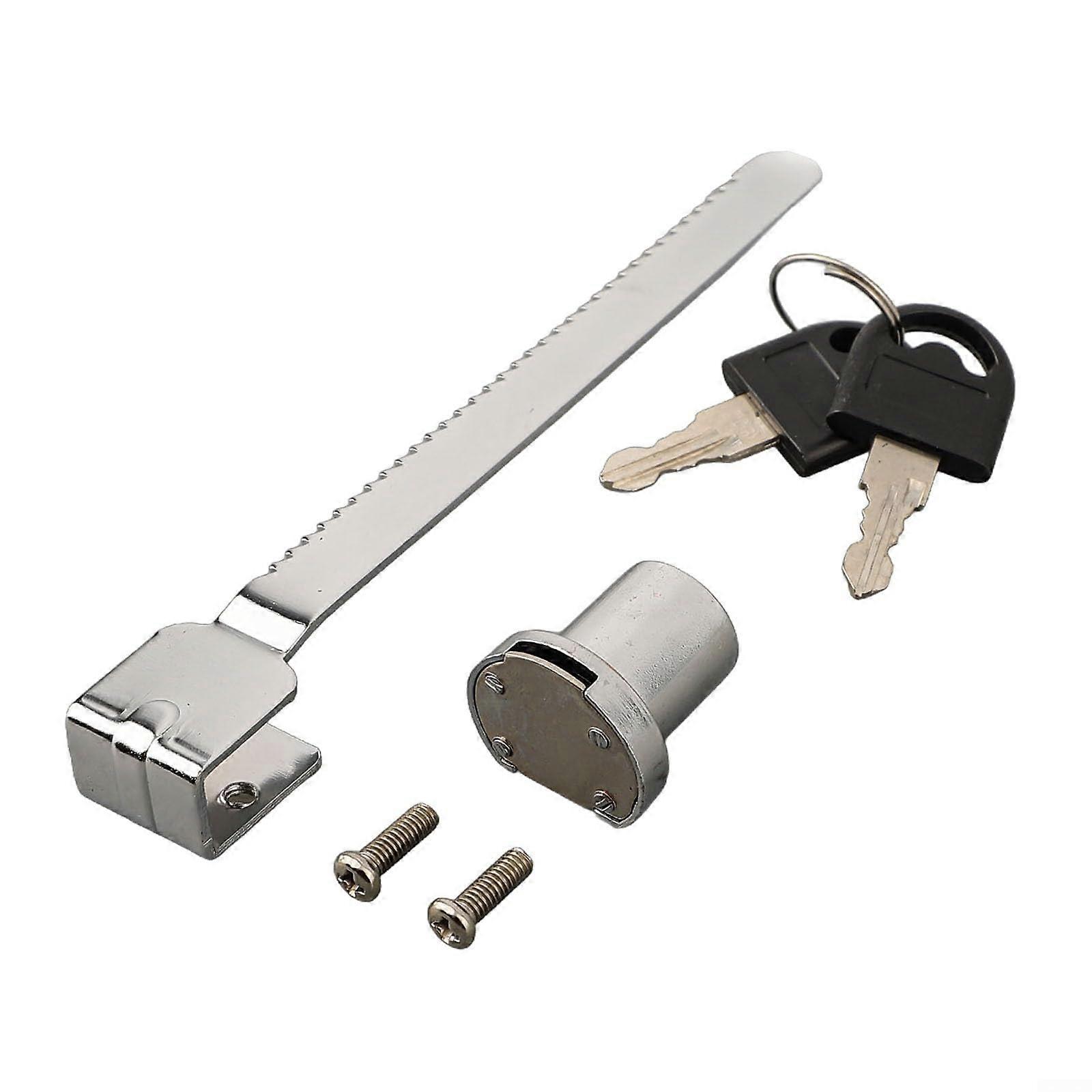 Zinc Alloy Sliding Door Lock for Glass Applications, Durable and Secure, Ideal for Interior and Exterior Use