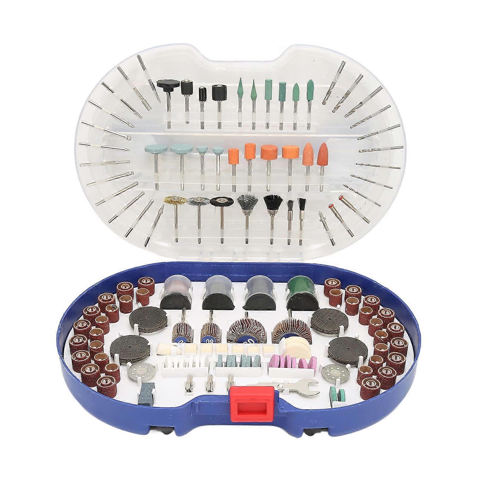 276 Pieces Rotary Tool Accessories Kit with 1/8 Inch Shank for Cutting Grinding Drilling Polishing Engraving Storage Box Compatible with Most Tools